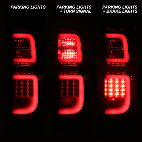 Spyder LED Tail Lights with Black Housing | 2014-2016 Toyota Tundra (5080196)