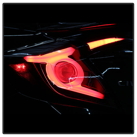Spyder Light Bar LED Tail Lights | 2016-2019 Honda Civic 4DR (5086051)
