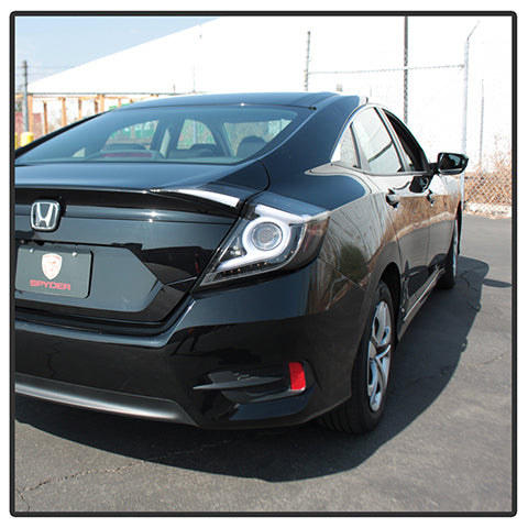 Spyder Light Bar LED Tail Lights | 2016-2019 Honda Civic 4DR (5086051)