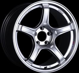 SSR GTX03 4x100 17" Platinum Silver Wheels