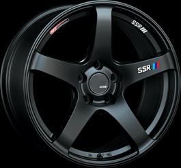 SSR GTV01 5x100 17x7.0" +50mm Offset Flat Black Wheels
