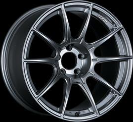 SSR GTX01 4x100 17x7.0" +42mm Offset Dark Silver Wheels
