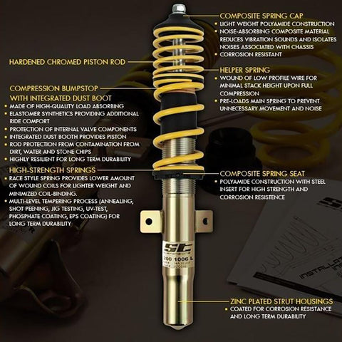 ST Suspension XA Coilovers | 2000-2006 Audi A6 Quattro and 2012-2018 Audi A6 (18210059)