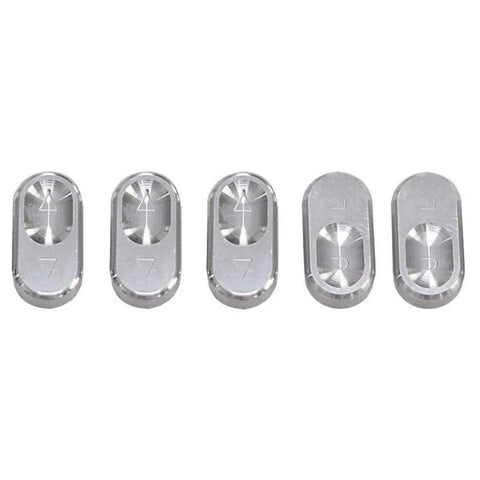 Steeda Aluminum Window Switch Buttons | 1987-1993 Ford Mustang (555-1102)