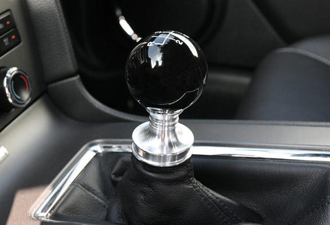 Steeda Black Cue Ball Shift Knob & Billet Collar | 2011-2014 Ford Mustang (555-1250)