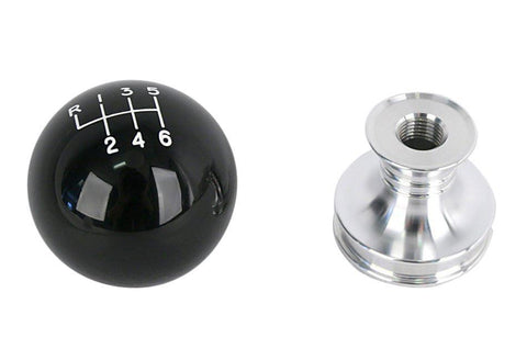 Steeda Black Cue Ball Shift Knob & Billet Collar | 2011-2014 Ford Mustang (555-1250)