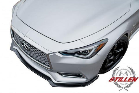 Stillen Matte Black Front Splitter | 2017-2022 Infiniti Q60 (KB11230)