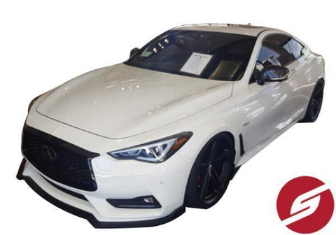 Stillen Matte Black Front Splitter | 2017-2022 Infiniti Q60 (KB11230)