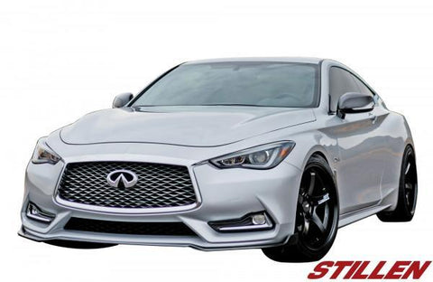 Stillen Matte Black Front Splitter | 2017-2022 Infiniti Q60 (KB11230)