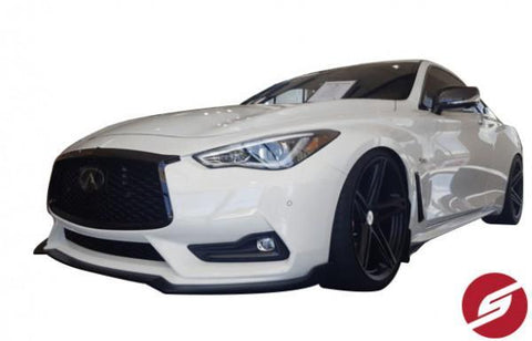 Stillen Matte Black Front Splitter | 2017-2022 Infiniti Q60 (KB11230)