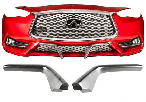 Stillen Unpainted Front Winglets | 2017-2022 Infiniti Q60 (KB11231)