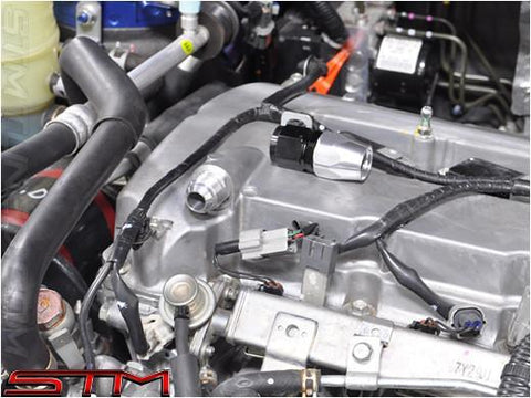 STM Aluminum Valve Cover Fittings | 2008-2015 Mitsubishi Evolution X (STM-VCF-EVOX)