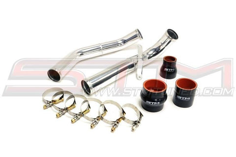 STM 2.5" Aluminum Upper Intercooler Pipe | 2008-2015 Mitsubishi Lancer Evolution X (STM-EVOX-UICP-AL)