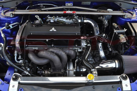 STM 2.5in Aluminum Upper Intercooler Pipe Kit | 2001-2006 Mitsubishi Evo 7/8/9 (STM-EVO79-UICPAL)