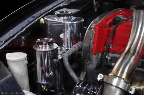 STM Power Steering Reservoir | 1996-2001 Mitsubishi Evo 4/5/6 (STM-EVO46-RES-PS)