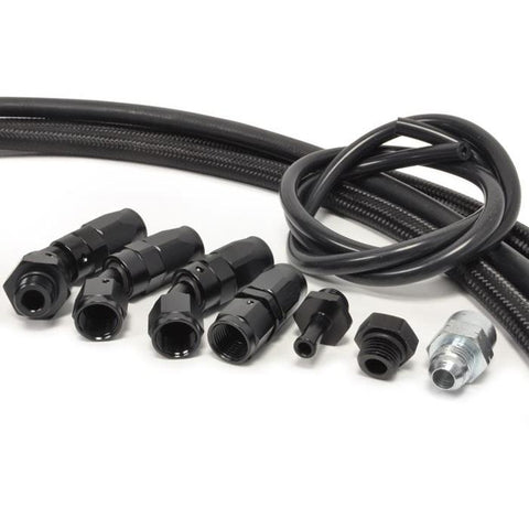 STM -6AN Fuel Feed & Return Kit w/ Rail | 2003-2006 Mitsubishi Evolution 8/9 (STM-EVO89-FFRR)