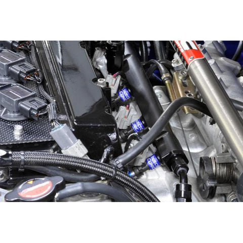 STM -6AN Fuel Feed & Return Kit w/ Rail | 2003-2006 Mitsubishi Evolution 8/9 (STM-EVO89-FFRR)