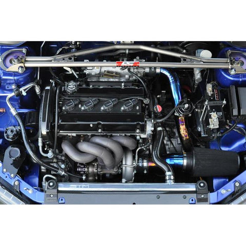 STM -6AN Fuel Feed & Return Kit w/ Rail | 2003-2006 Mitsubishi Evolution 8/9 (STM-EVO89-FFRR)