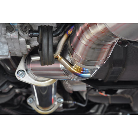 STM Single Exit Titanium Cat-Back Exhaust | 2008-2015 Mitsubishi Evolution X (STM-EVOX-EXSE-PTI)