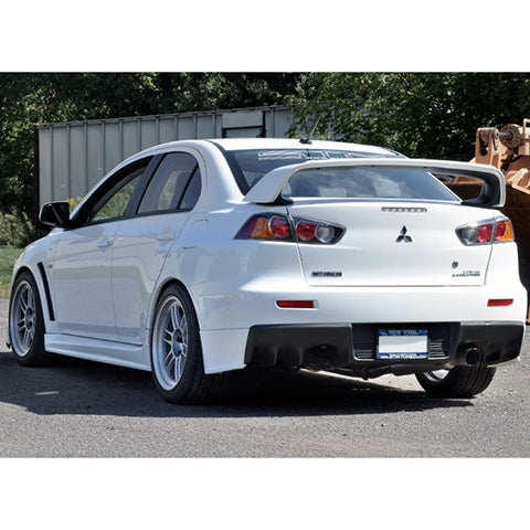 STM Single Exit Titanium Cat-Back Exhaust | 2008-2015 Mitsubishi Evolution X (STM-EVOX-EXSE-PTI)