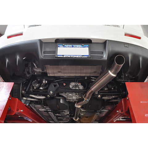 STM Single Exit Titanium Cat-Back Exhaust | 2008-2015 Mitsubishi Evolution X (STM-EVOX-EXSE-PTI)