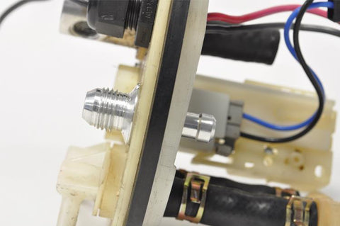 STM -6AN Black Anodized E85 Safe Fuel Bulkhead Fitting (BULKHEAD-6)