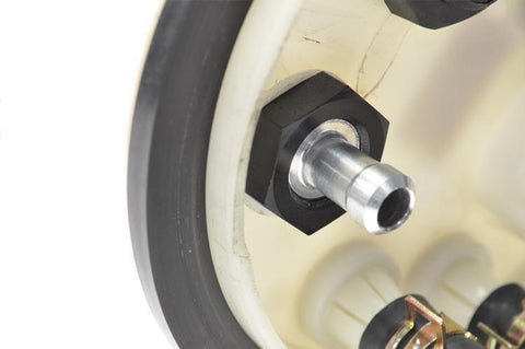 STM -6AN Black Anodized E85 Safe Fuel Bulkhead Fitting (BULKHEAD-6)