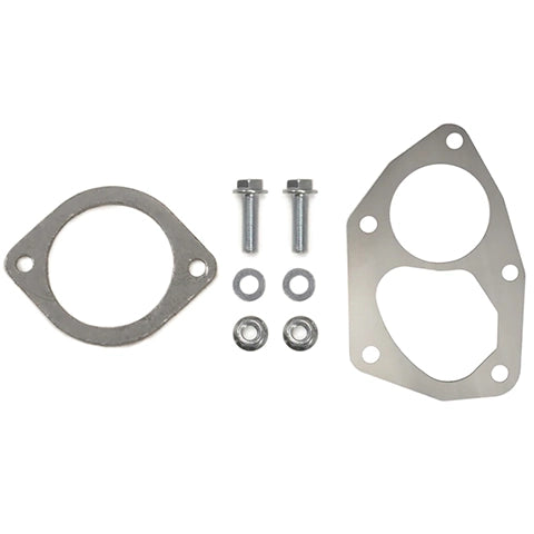 STM O2 Downpipe Recirculated for OEM-Style Housing | 2001-2006 Mitsubishi Lancer Evolution 7/8/9 (EVO-O2-DP-RC)