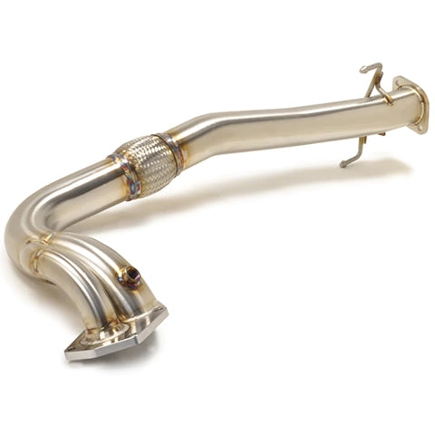 STM O2 Downpipe Recirculated for OEM-Style Housing | 2001-2006 Mitsubishi Lancer Evolution 7/8/9 (EVO-O2-DP-RC)