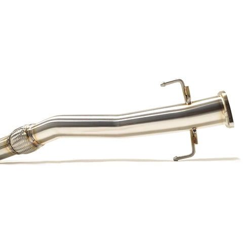 STM O2 Downpipe Recirculated for OEM-Style Housing | 2001-2006 Mitsubishi Lancer Evolution 7/8/9 (EVO-O2-DP-RC)