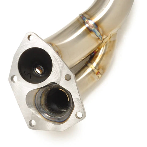 STM O2 Downpipe Recirculated for OEM-Style Housing | 2001-2006 Mitsubishi Lancer Evolution 7/8/9 (EVO-O2-DP-RC)