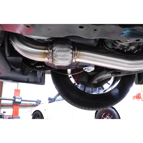 STM O2 Downpipe Recirculated for OEM-Style Housing | 2001-2006 Mitsubishi Lancer Evolution 7/8/9 (EVO-O2-DP-RC)