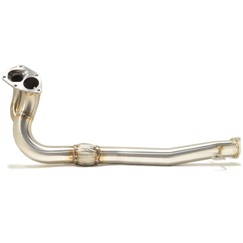 STM O2 Downpipe Recirculated for OEM-Style Housing | 2001-2006 Mitsubishi Lancer Evolution 7/8/9 (EVO-O2-DP-RC)