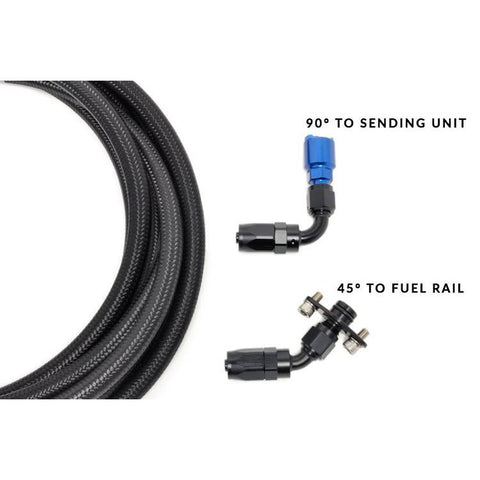 STM -6AN E85 Fuel Tank to Rail Kit | 2001-2006 Mitsubishi Evo 7-9 (EVO89-FTR)