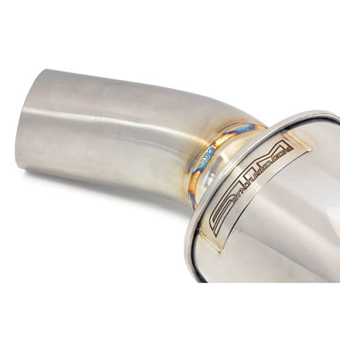 STM Stainless Steel Single Exit Cat-Back Exhaust | 2008-2015 Mitsubishi Evo X (EVOX-EX-SE-SS)