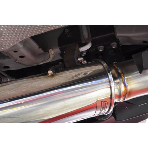 STM Stainless Steel Single Exit Cat-Back Exhaust | 2008-2015 Mitsubishi Evo X (EVOX-EX-SE-SS)