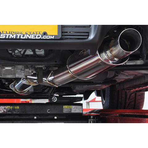 STM Stainless Steel Single Exit Cat-Back Exhaust | 2008-2015 Mitsubishi Evo X (EVOX-EX-SE-SS)