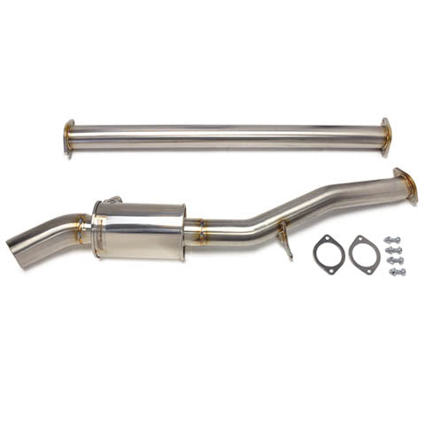 STM Stainless Steel Single Exit Cat-Back Exhaust | 2008-2015 Mitsubishi Evo X (EVOX-EX-SE-SS)