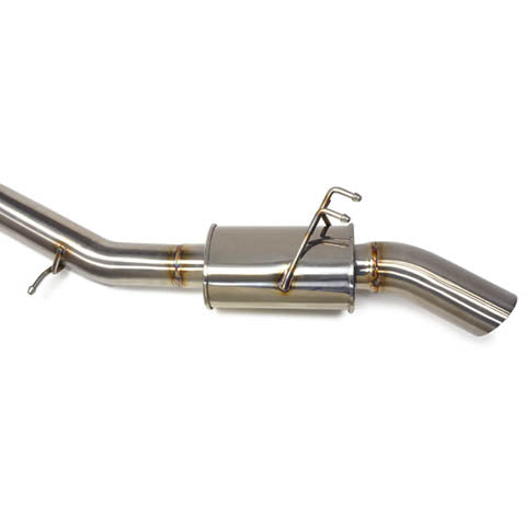STM Stainless Steel Single Exit Cat-Back Exhaust | 2008-2015 Mitsubishi Evo X (EVOX-EX-SE-SS)