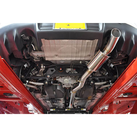 STM Stainless Steel Single Exit Cat-Back Exhaust | 2008-2015 Mitsubishi Evo X (EVOX-EX-SE-SS)