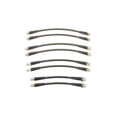 STM Stainless Steel Braided Brake Line Kit | 1990-1994 FWD 1G DSM (STM-BL-MIT-1321BLK)