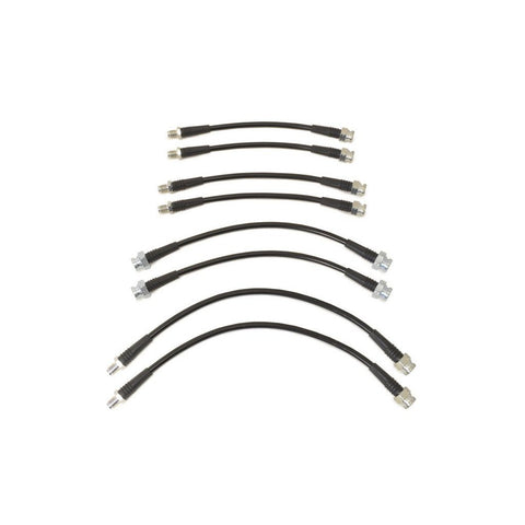 STM Braided Stainless Steel Brake Line Kit | 1990-1994 AWD 1G DSM's (STM-BL-MIT-1330BLK)