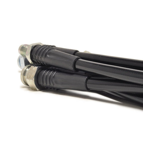STM Braided Stainless Steel Brake Line Kit | 1990-1994 AWD 1G DSM's (STM-BL-MIT-1330BLK)