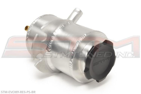 STM Aluminum Power Steering Reservoir | 2003-2006 Mitsubishi Evo 8/9 (STM-EVO89-RES-PS)