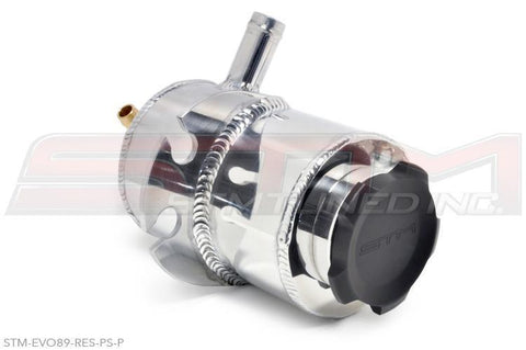 STM Aluminum Power Steering Reservoir | 2003-2006 Mitsubishi Evo 8/9 (STM-EVO89-RES-PS)