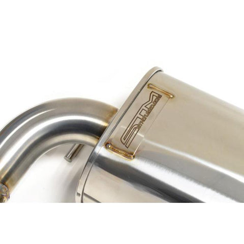 STM Stainless Cat-Back Exhaust - Dual Exit | 2008-2015 Mitsubishi Evo X (STM-EVOX-EXDE-SS)