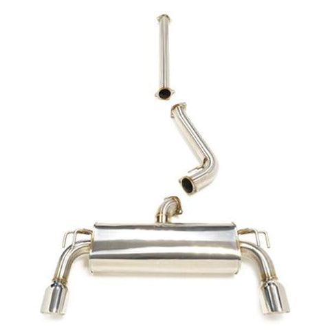 STM Stainless Cat-Back Exhaust - Dual Exit | 2008-2015 Mitsubishi Evo X (STM-EVOX-EXDE-SS)