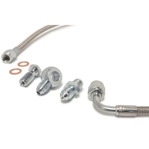 STM Garrett GT30/35R Turbo Oil Feed Line Kit | 2008-2015 Mitsubishi Evo X (STM-EVOX-OFLK-GTBB)
