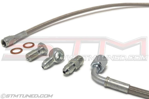 STM Turbo Oil Feed Line Kit | 2008-2015 Mitsubishi Evo X (STM-EVOX-OFLK-PTEBB)