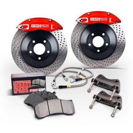 StopTech Front Touring Big Brake Kit with 1pc Drilled Rotors | Multiple Volkswagen / Audi Fitments (82.895.5N00)